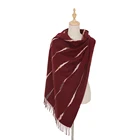 2019 Custom Wholesale Fashion Handmade Scarf Knitted Polyester Scar