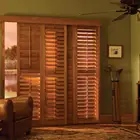 Newest Hot Selling Good Quality Customize Fireproof Black Pvc Plantation Shutters