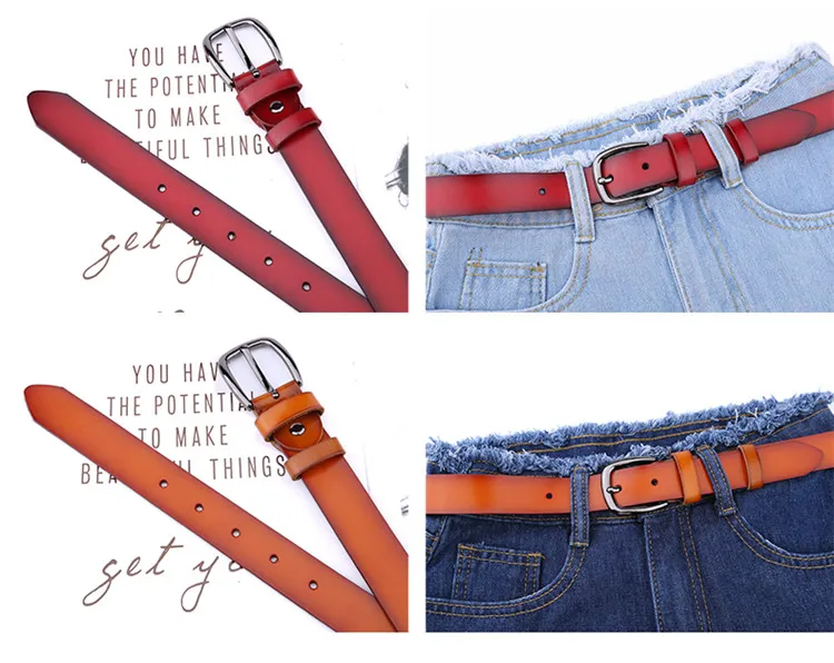 IGM Brand most popular good design fashion ladies leather belts women pu belts