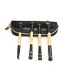 Double-ended eyelining brush makeup brushes face body colorful art painting woody cosmetic tools 4 pcs/set with PU storage bag