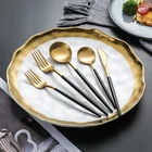 Set Stainless Cutlery Set Flatware 5PCS High Quality Stainless Steel Silverware Cutlery Set With Box