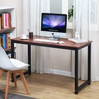 mesa de oficina en casa Simple Modern Home Wooden Steel Legs Office Furniture Standing Computer Study Desk