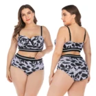 2019 tankini two pieces Swimwear Fashion Women Sexy Bikini Plus Size Swimwear