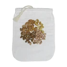 Food grade 90 micron nylon mesh almond nut milk filter bag with drawstring