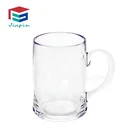 Crystal Popular Plastic beer glass mug Juice mug Millk tea cup