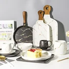Set Dinnerware Wholesale Customized Modern Plates Sets Dinnerware Chinaware Sets Ceramics Tableware Porcelain Dishes Sets^
