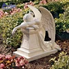 Custom-made white marble weeping angel Grave Monument / headstone / gravestone / tombstone