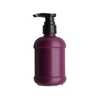 Shampoo Cap Pump Spray 350ml PET Hair Shampoo Bottle With Pump Dispenser Cap Seal