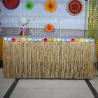 hawaiian grass table skirts for hawaiian party decorations