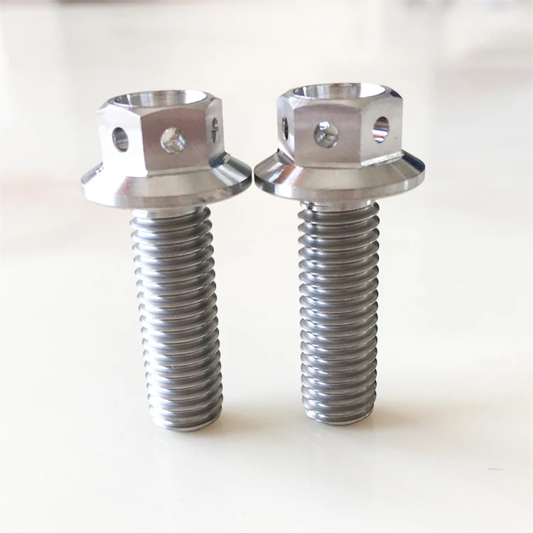 Gr5 M5 M6 M8 M10 Titanium Flange Bolts Nuts For Sale Buy Factory