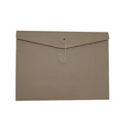 Customized recycled rigid brown kraft paper string tie envelope with your logo