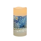 High Quality Beautiful Photo Electric Paraffin Wax Optical Fiber LED Candle