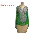 Latest fashion blouse design ladies summer elegant print silk blouse shirts