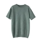 Cashmere Sweater Men Light Luxury Quality Cashmere Men'S Short Sleeved Cashmere Sweater For Men