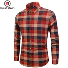 Men Fashion Casual Spring New Shirt Man Street wear Wild Long-sleeved Cotton Shirt Retro Plaid Cotton Shirt