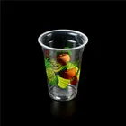 Custom 16oz/500ml Disposable Milkshake Cups Plastic Cup