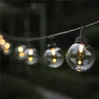 Sun Power Plastic 1.2v Outdoor Holiday Fairy Light 50 Counts G40 LED Bulb String Light