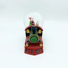 Music Train 2021 Gifts Resina Crafts Art Music Lantern Christmas Train Crystal Ball Crystal Snow Globe Water Ball