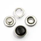 High quality brass metal press prong snap button with pearl cap