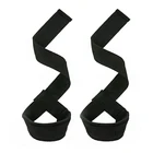 Custom black Cotton Weight Lifting Wrist Straps Gym