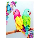 Home cross stitch kits with Colorful Parrot Painting