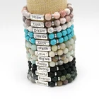 Colorful stone beads charming jewelry bracelet Gemstone bead stretch bracelets Enamel bracelet