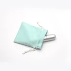 Custom logo print drawstring gift watch cosmetic perfume sunglass hair dryer packaging jewelry velvet pouch