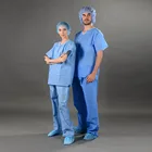 good quality doctors scrub suits design nurse nursing uniforms with CE
