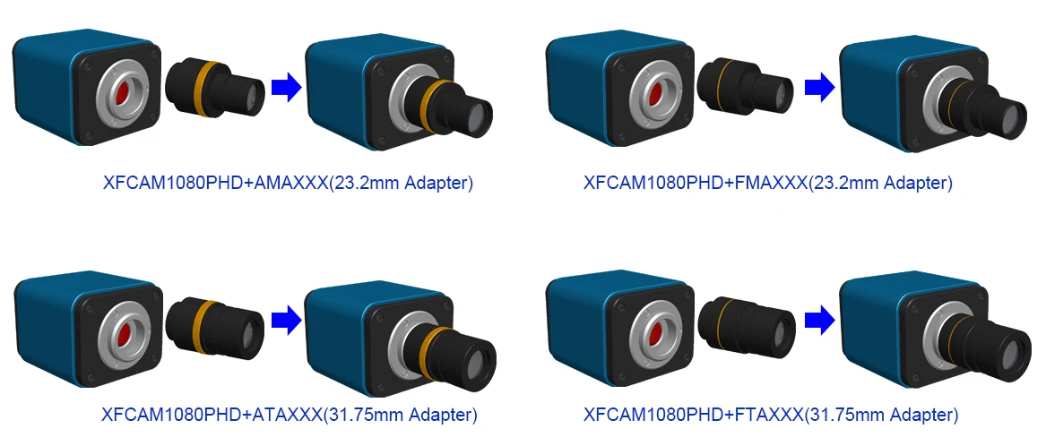 XFCAM1080PHB/PHD Auto Focus C-mount WIFI HDMI CMOS Camera