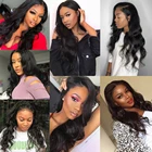 Malaysian Unprocessed Virgin Remy Human Hair 6x13 Free Part Body Wave Long Hair Lace Wigs for Women