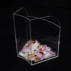 Custom Acrylic Food Display Containers Nuts Display Case Candy Box With Price Tag For Supermarket Retail Store