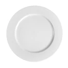 Wholesale Stock Manufacturer Asian Melamine Dinnerware Buffet Service Plate 8 Inch White Plate