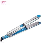 LDY new blue Pro nano titanium stainless steel plate chapinha hair straightener flat iron