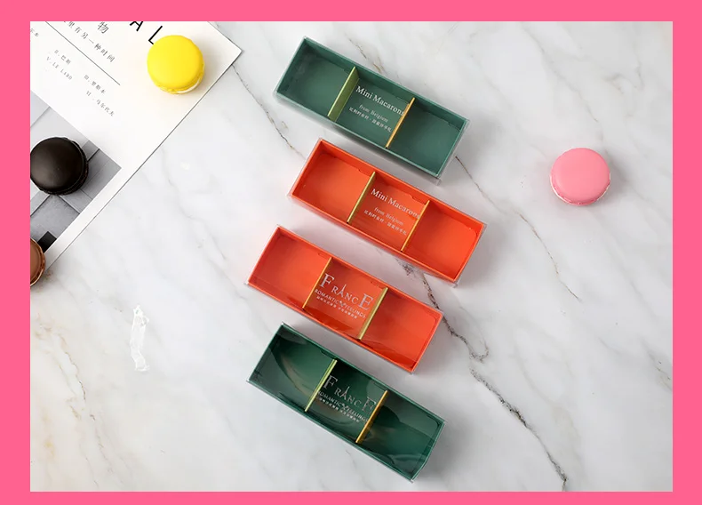 chocolate gift box food macaron packaging box marble gift paper
