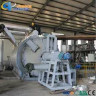 pyrolysis solid waste tyre plastic rubber to oil recycling line
