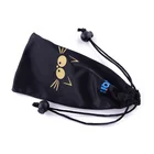 Christmas Gift custom logo printed microfiber eyeglasses bag with drawstring