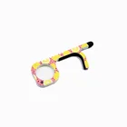 2020 New Mobile Phone Stand Hygiene Hand No Touch Tool Zinc Alloy Keychain Door Opener
