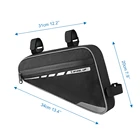 Saddle Storage Saddle Frame Pouch Big Storage Frame Bag Waterproof Bicycle Triangle Frame Bag