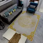Machine Washable 3d Round Circle area Anti-slip carpet Rug