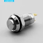 8mm Head Head Metal Push Button Switch Self-reset/self-lock 3A/250V Waterproof Car Power Button Switch