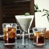 Top Popular Custom Logo Pyrex Coffee Double Wall Glass Cup