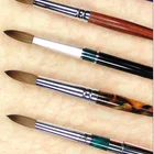 2020 Professional Private Label Kolinsky Hair Cosmetic Makeup Nail Art Brush With Acrylic Wooden Handle For Beauty