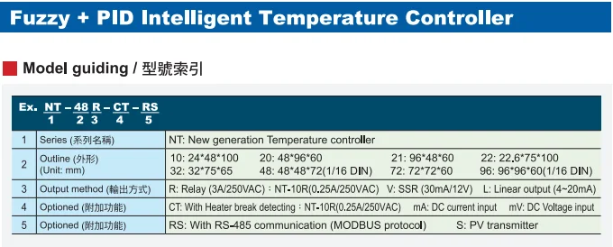 Original Fotek Nt Ve Fuzzy Pid Intelligent Temperature Controller