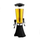 2 taps 3 liter plastic beer tower beer dispenser for sale
