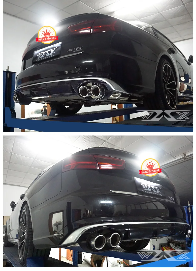 Exhaust Pipes Muffler Catback For AUDI A6 A7 A8 2011-2022 Stainless Steel Exhaust Cat-back with Electronic Valve Control