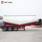Low Price 3axle 55CBM Cement Bulker Tanker Trailer For Sale