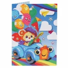 Design Cards Hot Selling Design Eco-friendly Natural Painting For Gifts 5D DIY Cute Animal Christmas Diamond Greeting Cards
