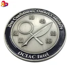 Badge Coin Coins Promotion Custom Antique Silver Badge 3D Relievo American Eagle Commemorative Coin