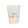 Colorful design printing plastic outdoor party 12oz cup