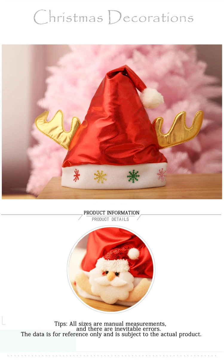 christmas snowman decoration christmas claus hat child santa hat